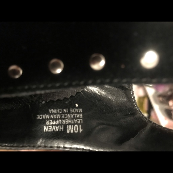 Black Suede Studded Shoe - Picture 7 of 8